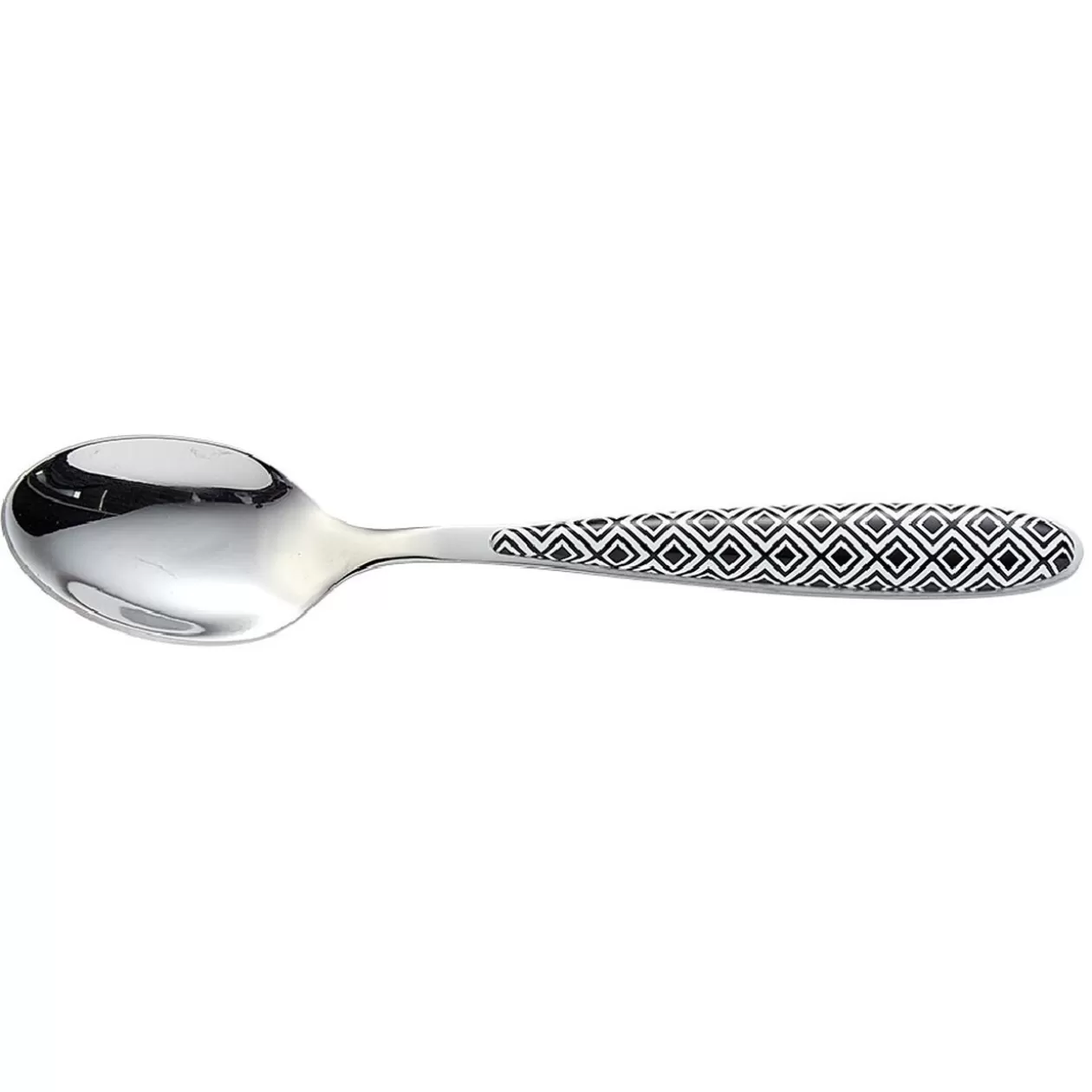 Cuillère à dessert Square noir et blanc>Gifi New