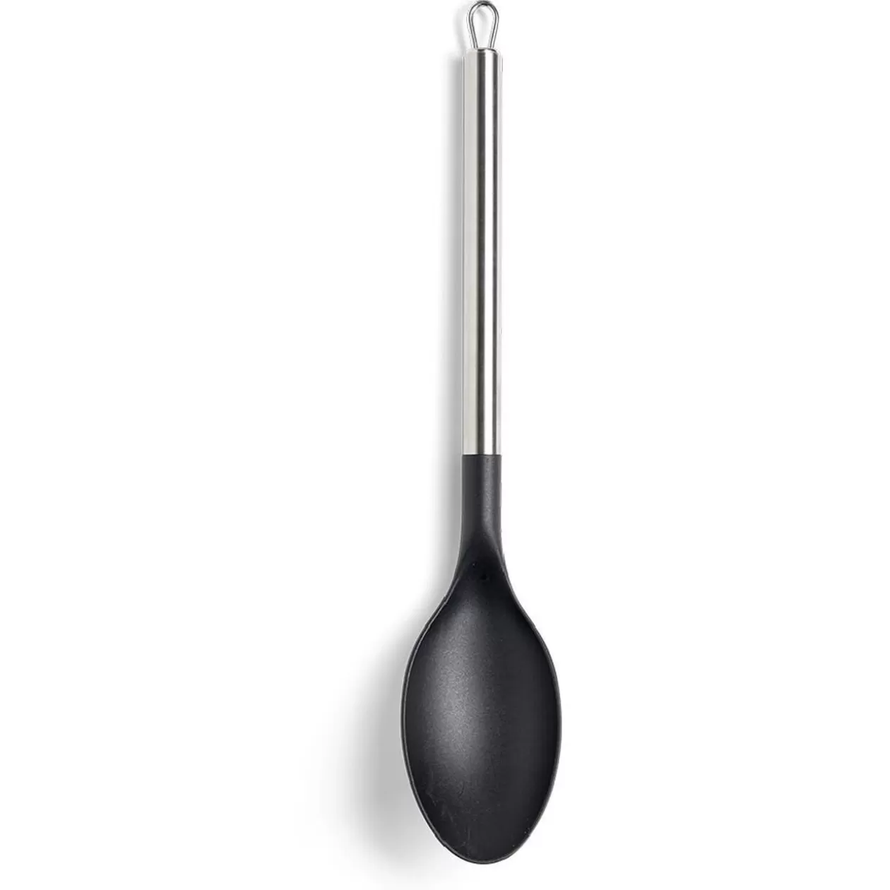 Gifi Cuillère à servir en plastique noir avec manche en inox L.34,3cm< Préparation Culinaire