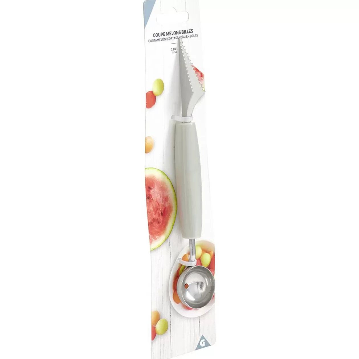 Gifi Cuillère parisienne à billes coupe melon pastèque inox< Préparation Culinaire