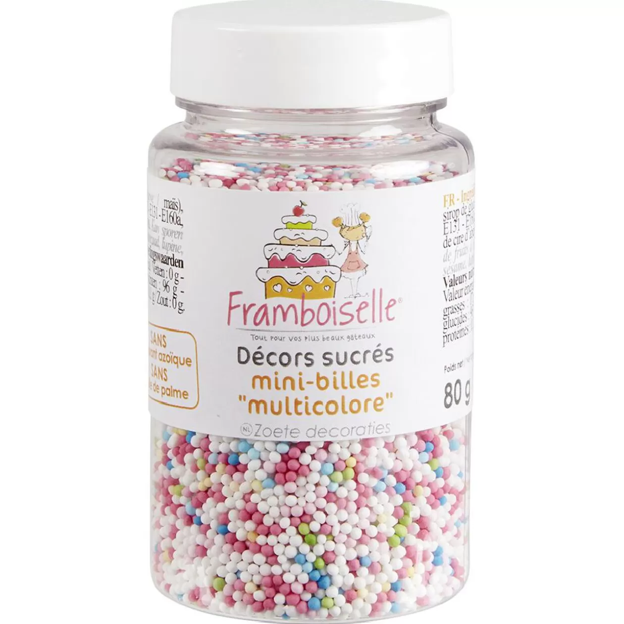 Gifi Décor sucré mini billes multicolores< Préparation Culinaire