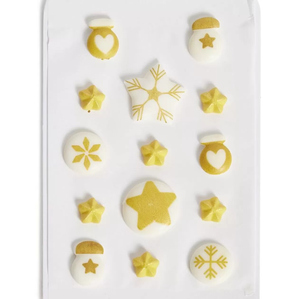 Gifi Décor sucré pour gâteau Noël doré Framboiselle 30g< Préparation Culinaire