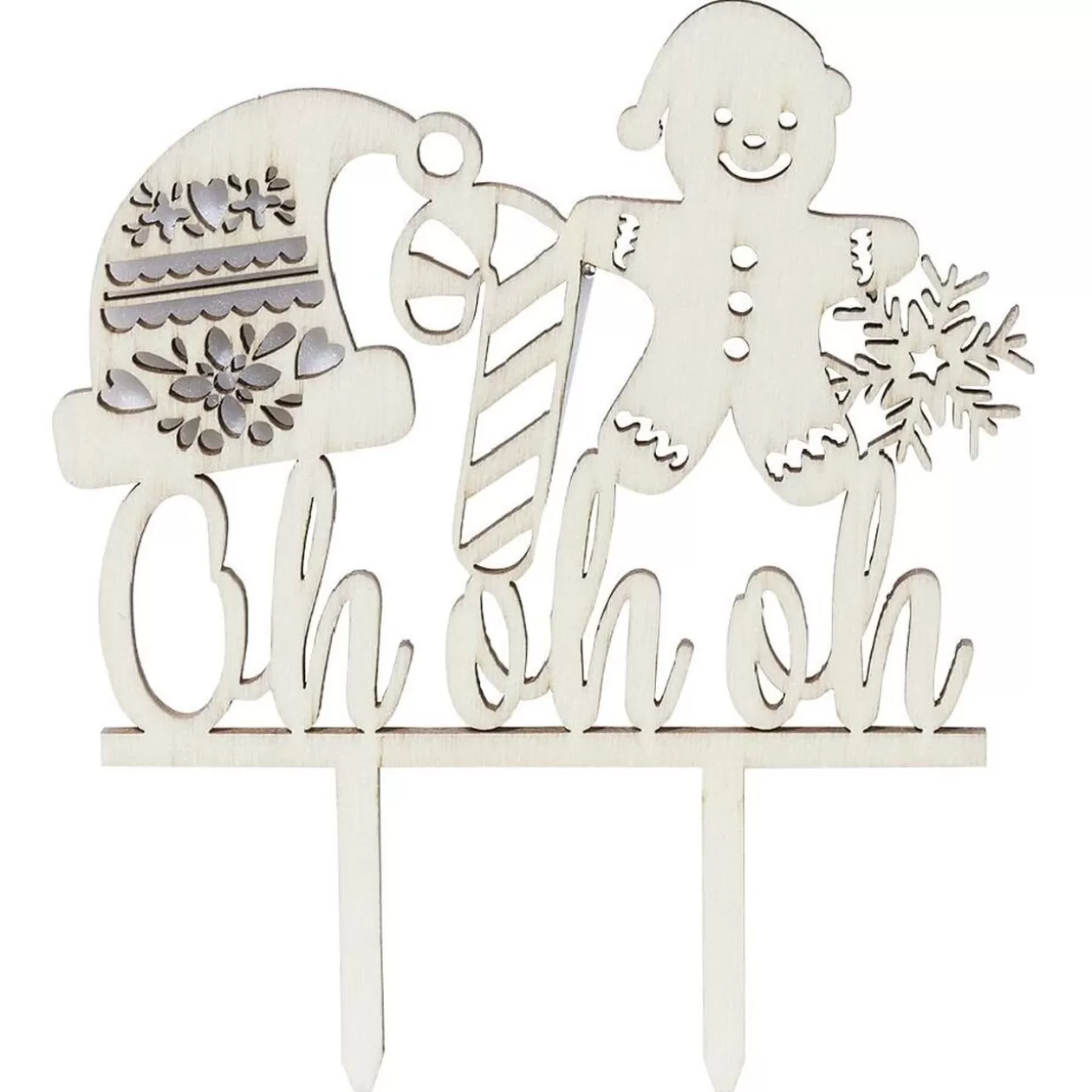 Gifi Décoration gâteau de Noël en bois beige< Préparation Culinaire
