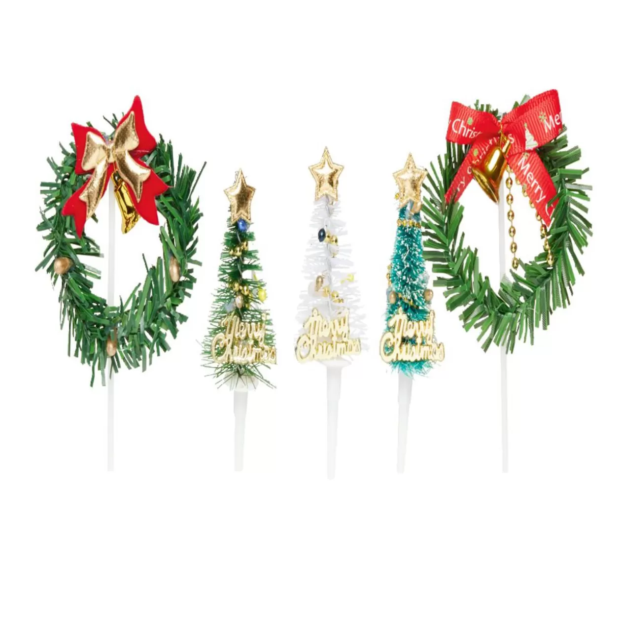Gifi Décoration pour bûche de Noël x5< Cuisson