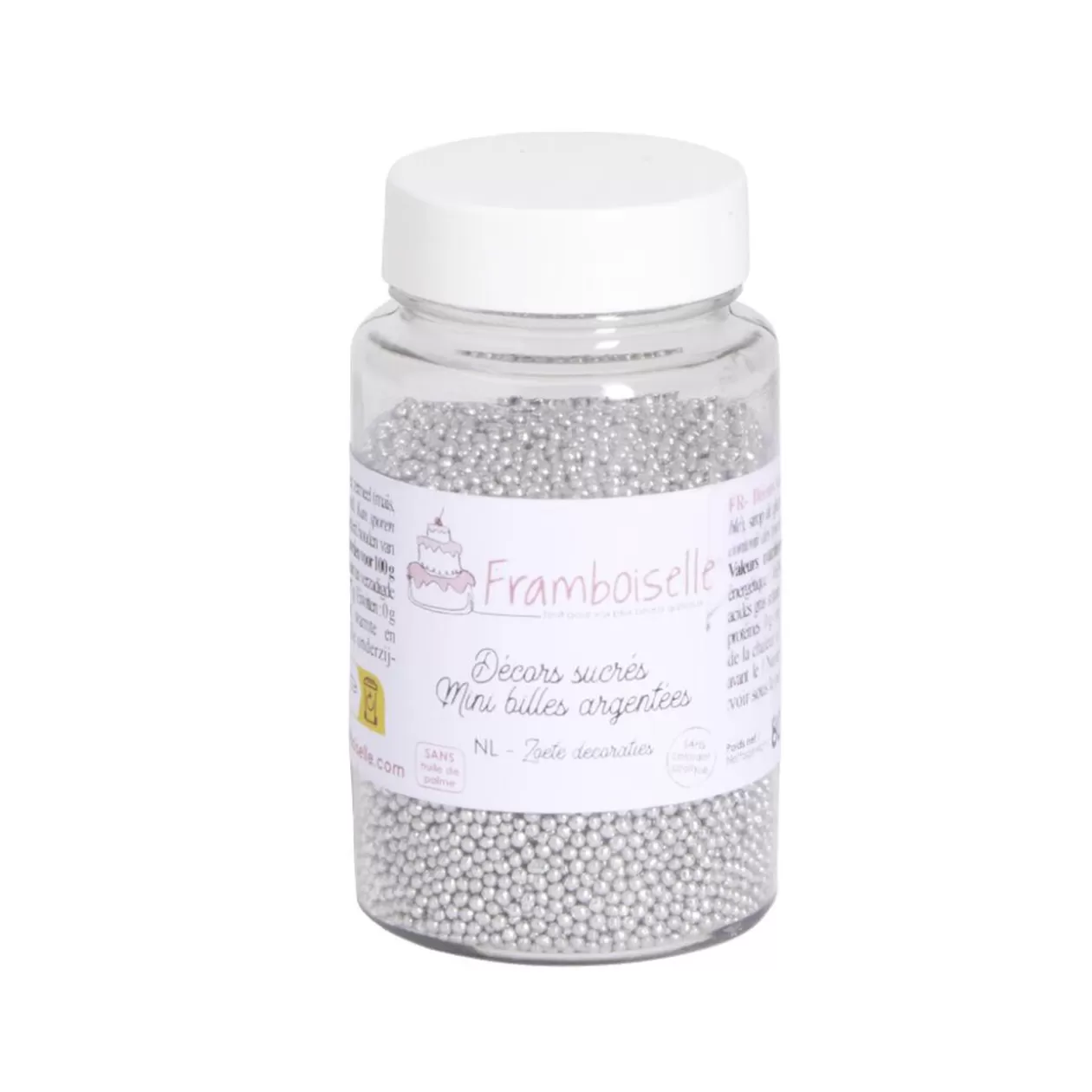 Gifi Décoration sucré pâtisserie Framboiselle mini billes argentées< Préparation Culinaire