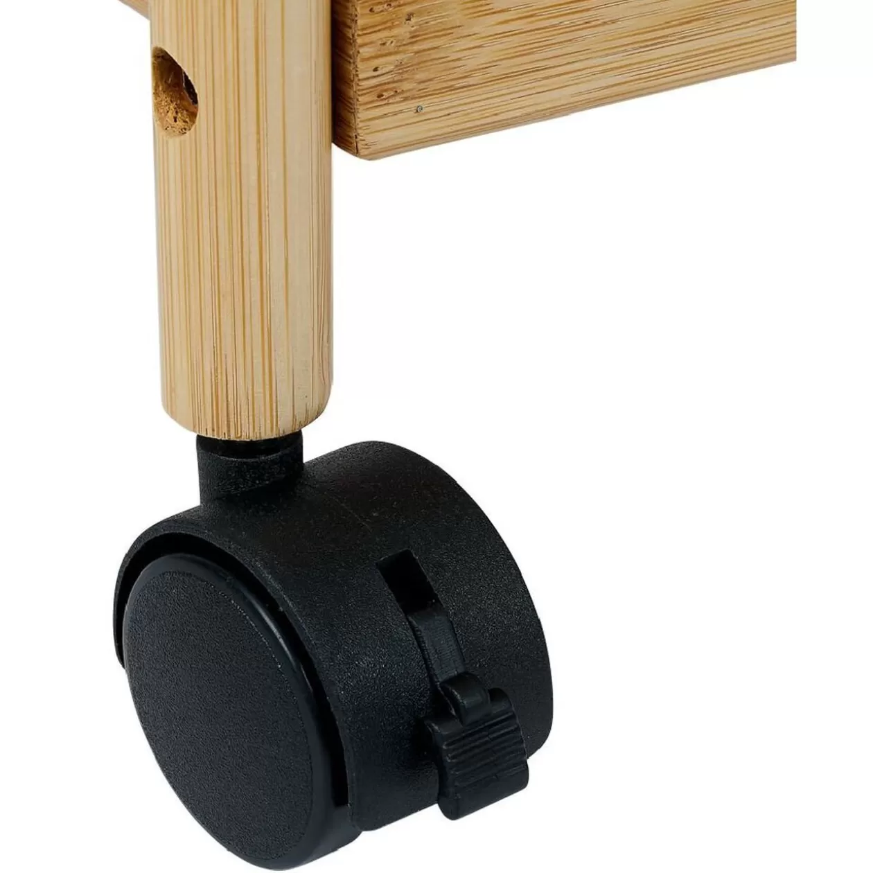 Gifi Desserte 3 niveaux à roulettes bambou et MDF 51,5x22,5xH71cm< Rangement De Cuisine