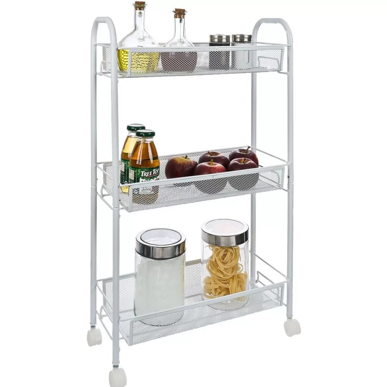 Gifi Desserte cuisine 3 niveaux métal blanc< Rangement De Cuisine
