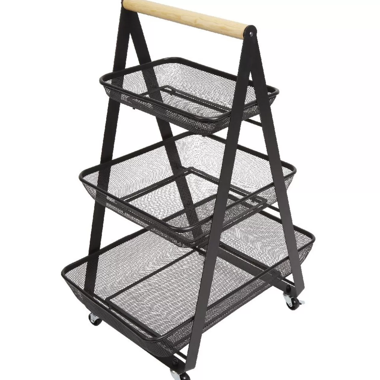 Gifi Desserte de cuisine 3 paniers métal noir< Rangement De Cuisine