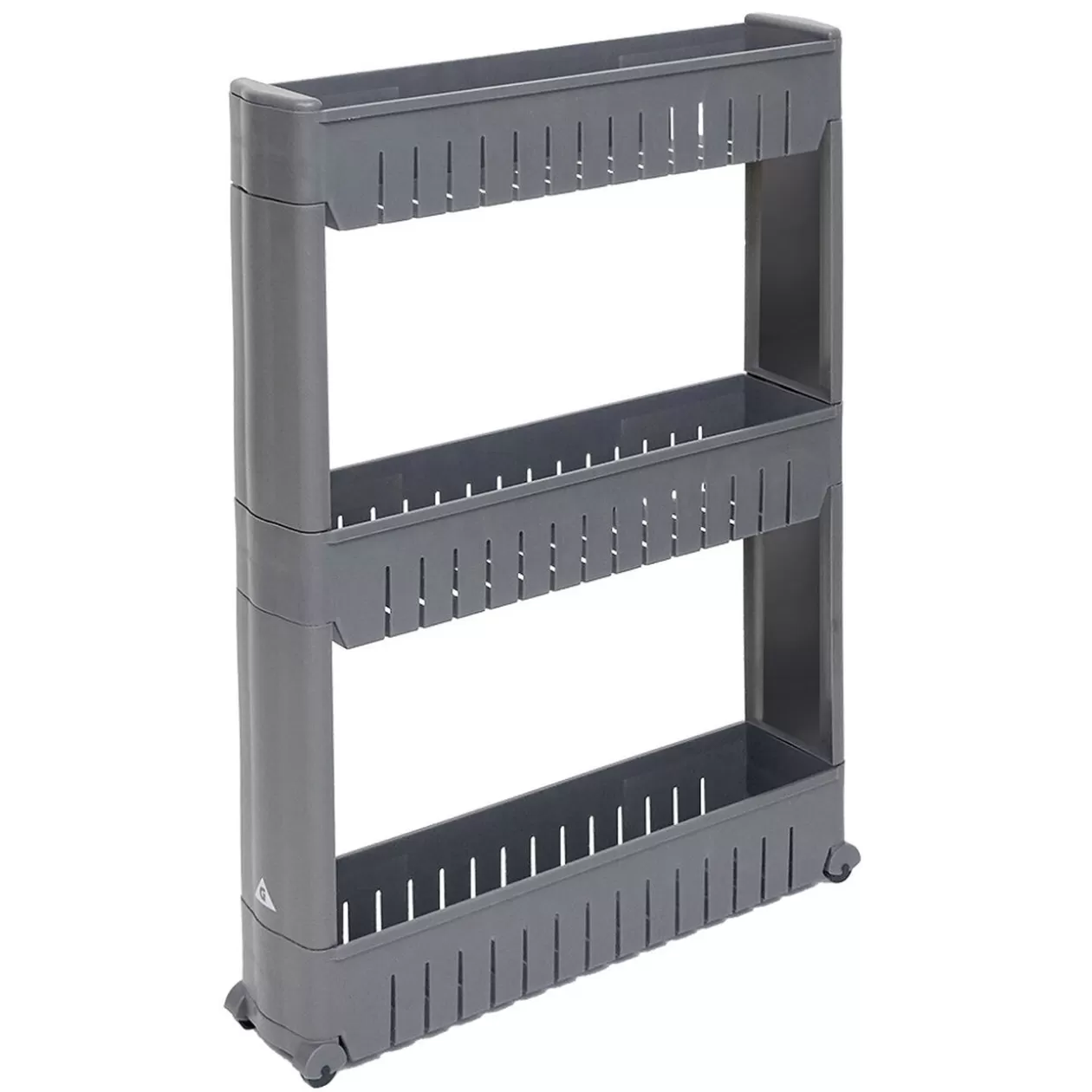 Gifi Desserte de cuisine à roulettes 3 niveaux gris 54,5x12,5xH.72cm< Rangement De Cuisine
