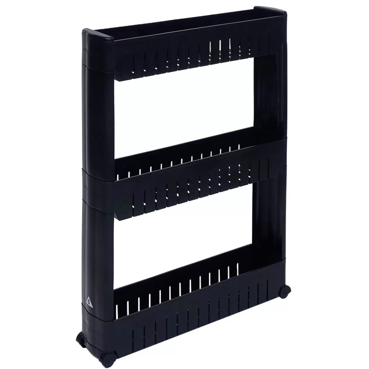 Gifi Desserte de cuisine à roulettes 3 niveaux noir 54,5x12,5xH.72cm< Rangement De Cuisine