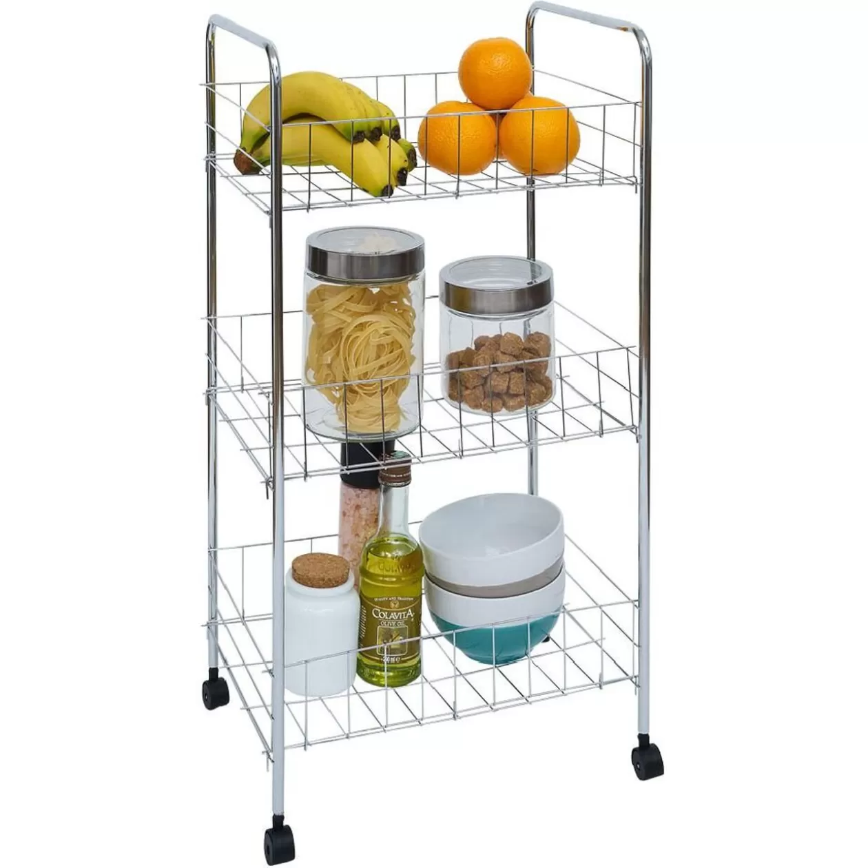 Gifi Desserte en métal 3 niveaux - 35,5xH66,5x26cm< Rangement De Cuisine