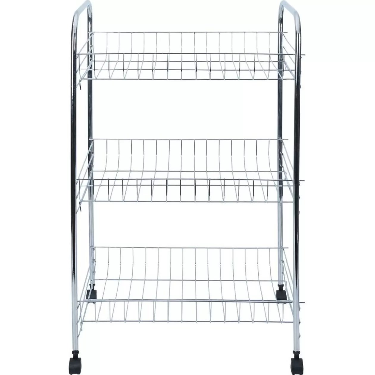 Gifi Desserte en métal gris 3 niveaux - L.41xl.26,5xH.61,5cm< Rangement De Cuisine