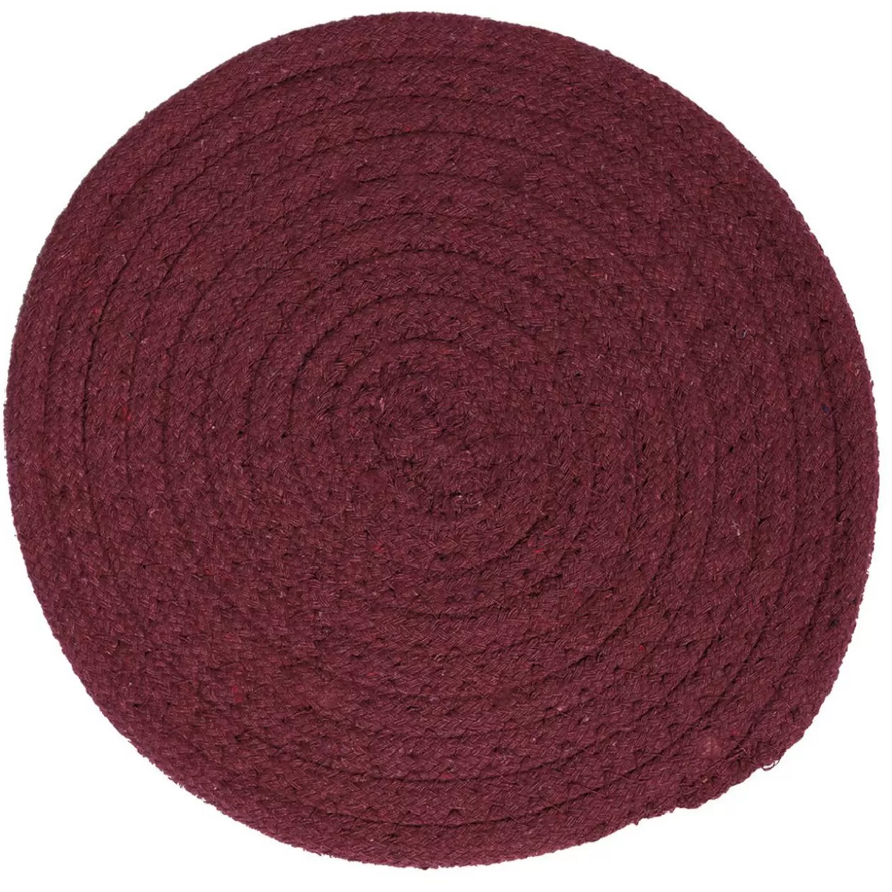 Dessous de plat rond coton rouge vert ou bleu x2>Gifi Outlet
