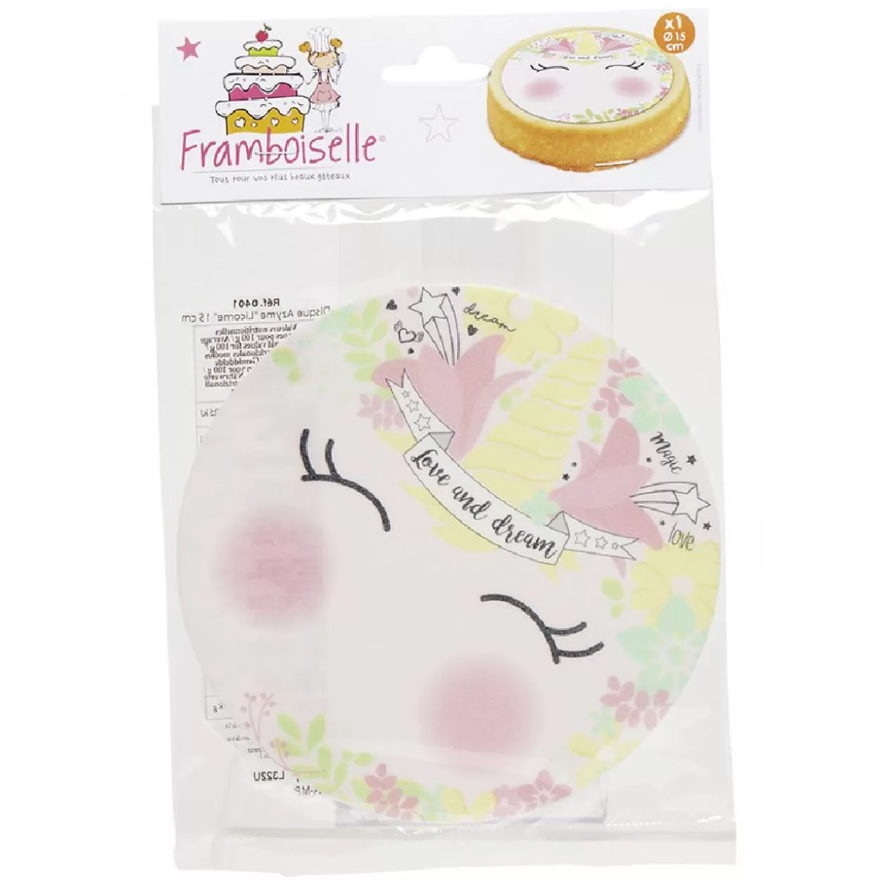 Gifi Disque azyme motif licorne 20 g< Préparation Culinaire