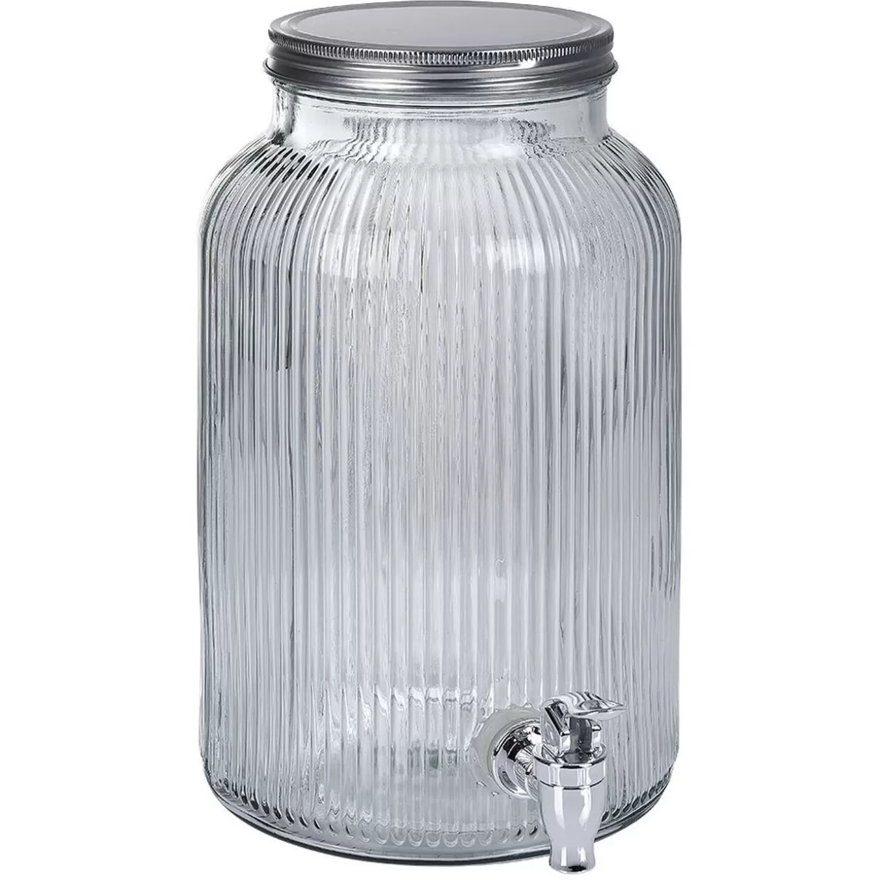 Distributeur à boisson en verre strié 5,5L>Gifi Hot