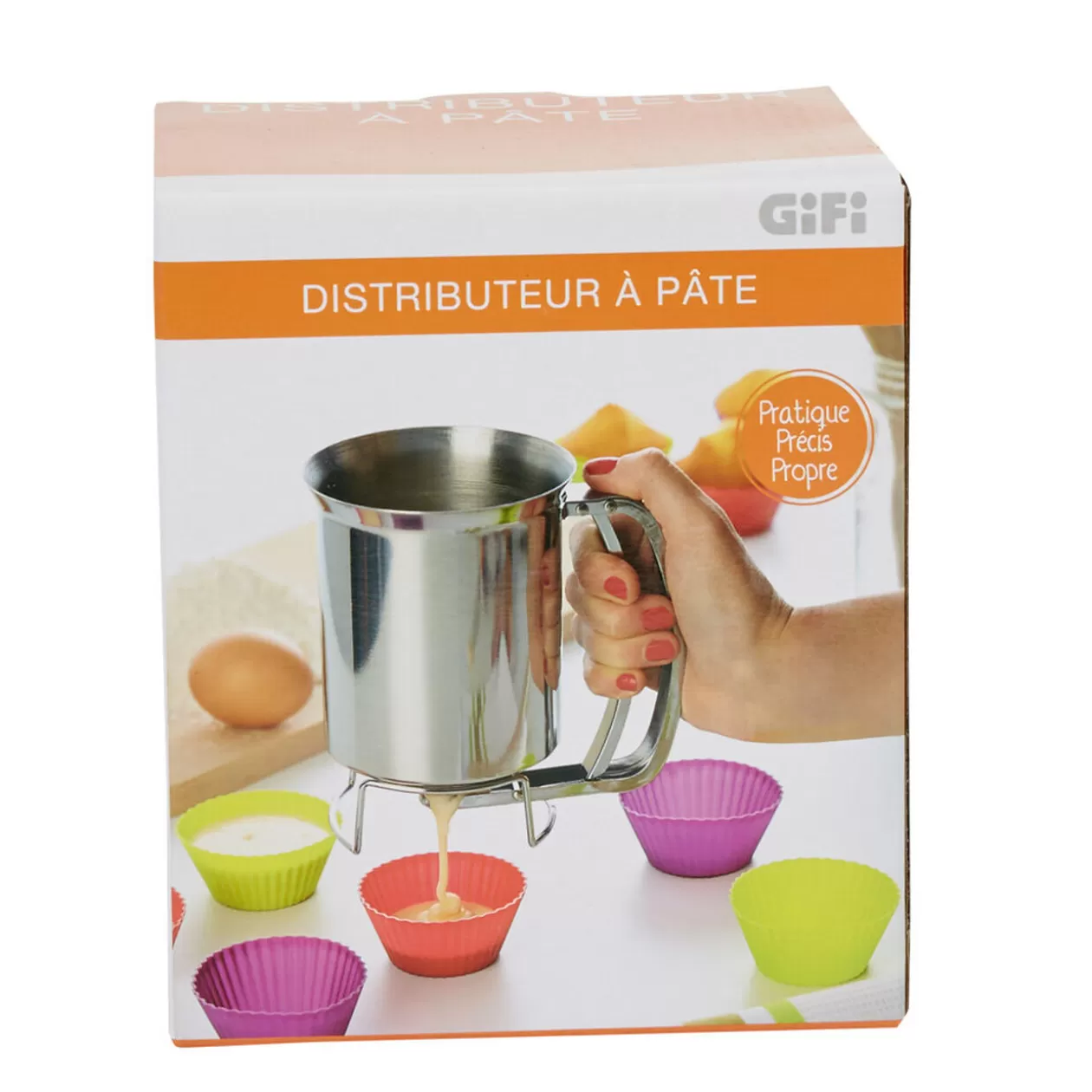 Gifi Distributeur à pâte acier< Préparation Culinaire