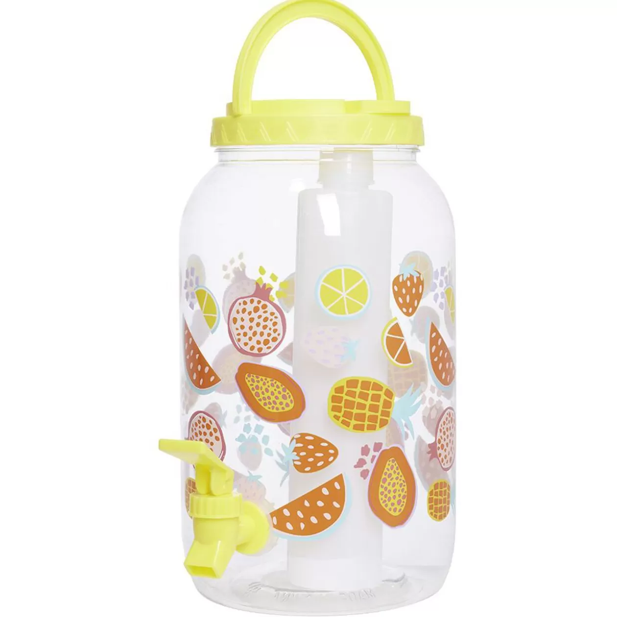 Distributeur de boisson en plastique avec robinet et 4 gobelets>Gifi Sale
