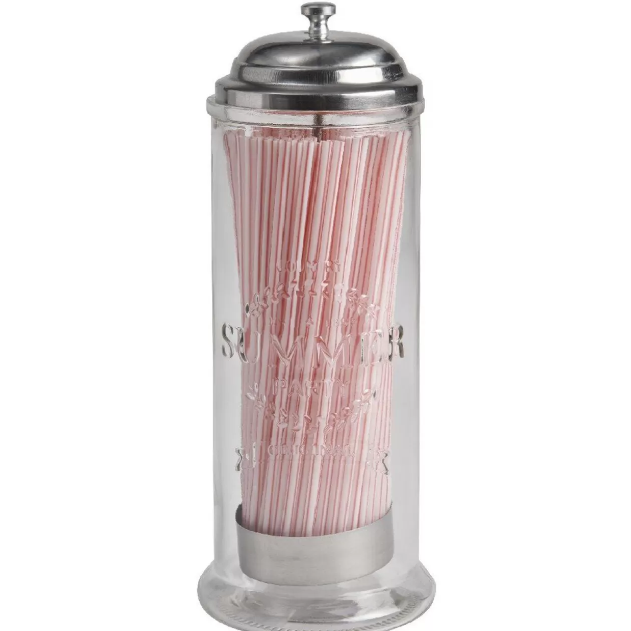 Gifi Distributeur de pailles transparent gris< Préparation Culinaire