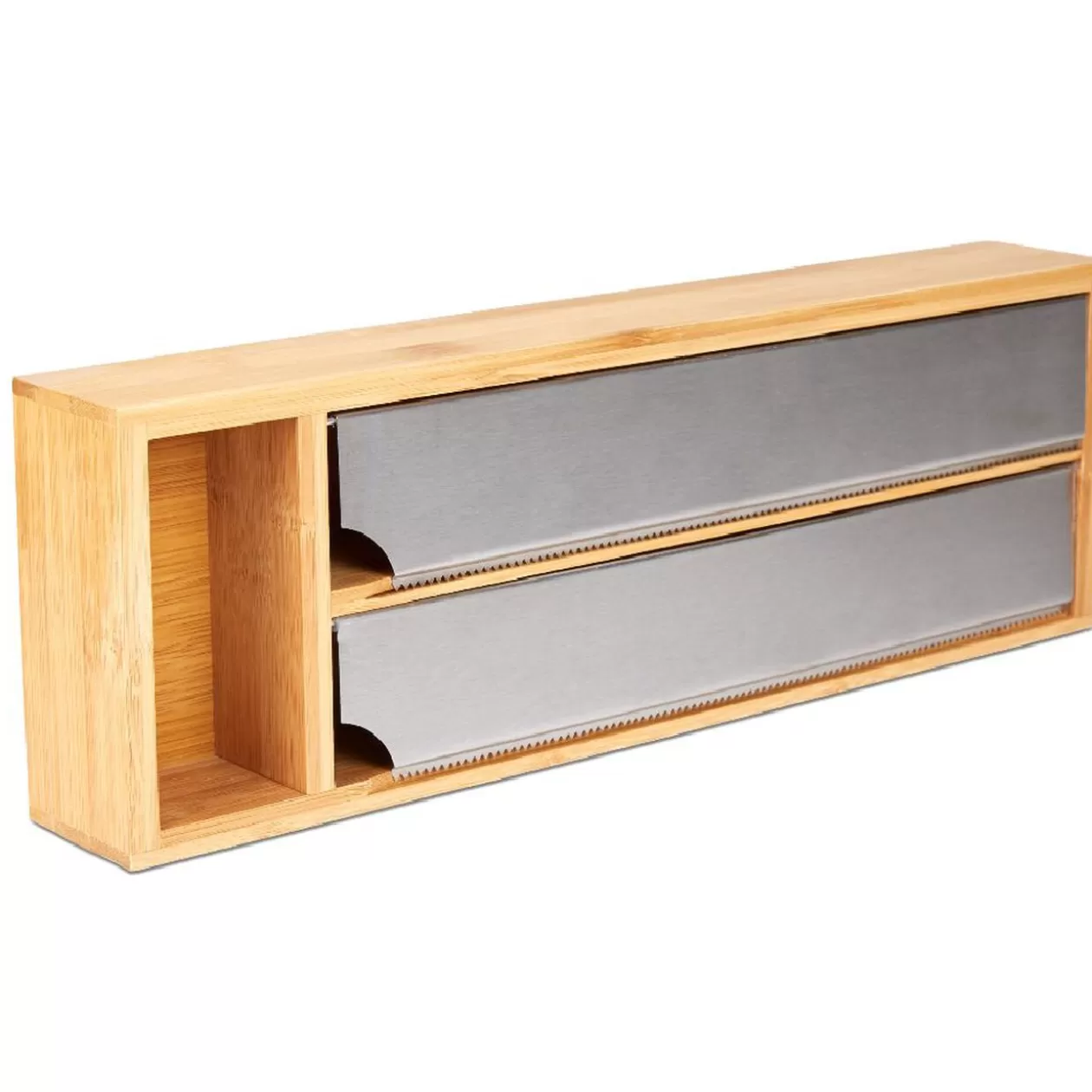 Gifi Dérouleur double en bambou avec porte-épice x1< Conservation Alimentaire