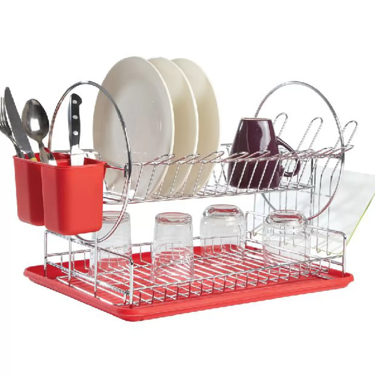Gifi Egouttoir à vaisselle rouge< Rangement De Cuisine