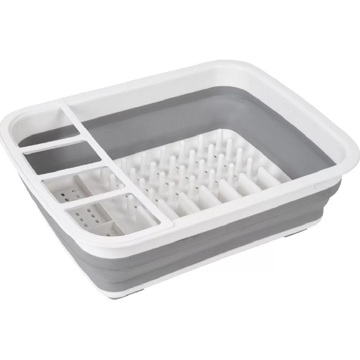 Gifi Egouttoir à vaisselle rétractable blanc gris< Rangement De Cuisine
