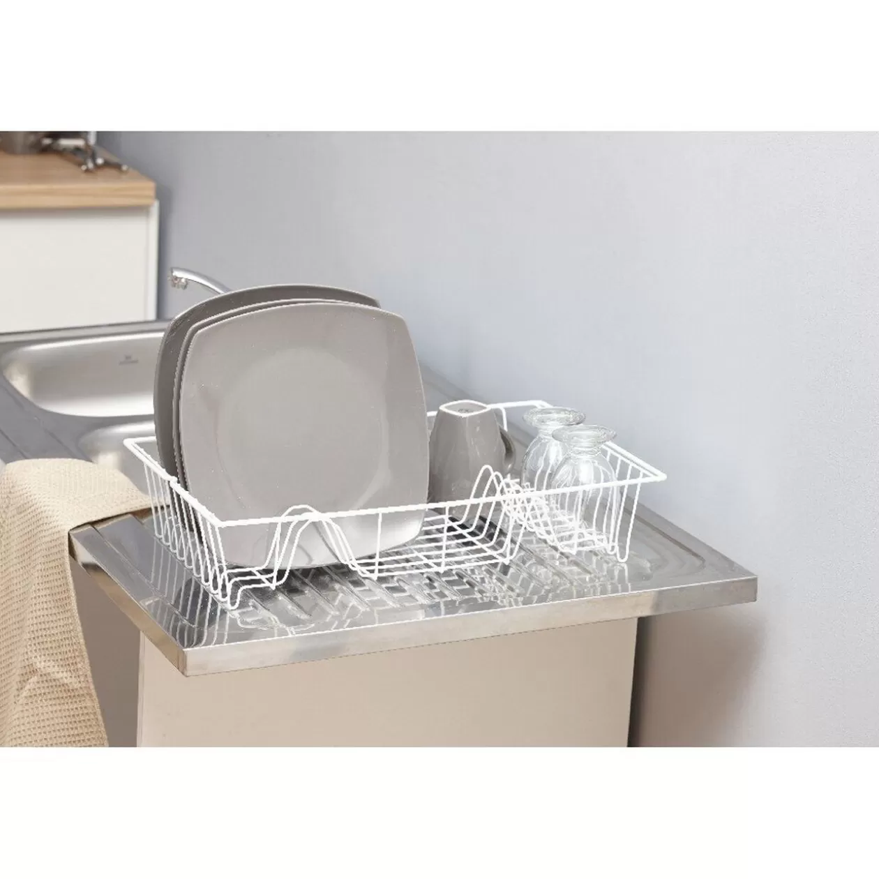 Gifi Egouttoir blanc Metaltex< Rangement De Cuisine