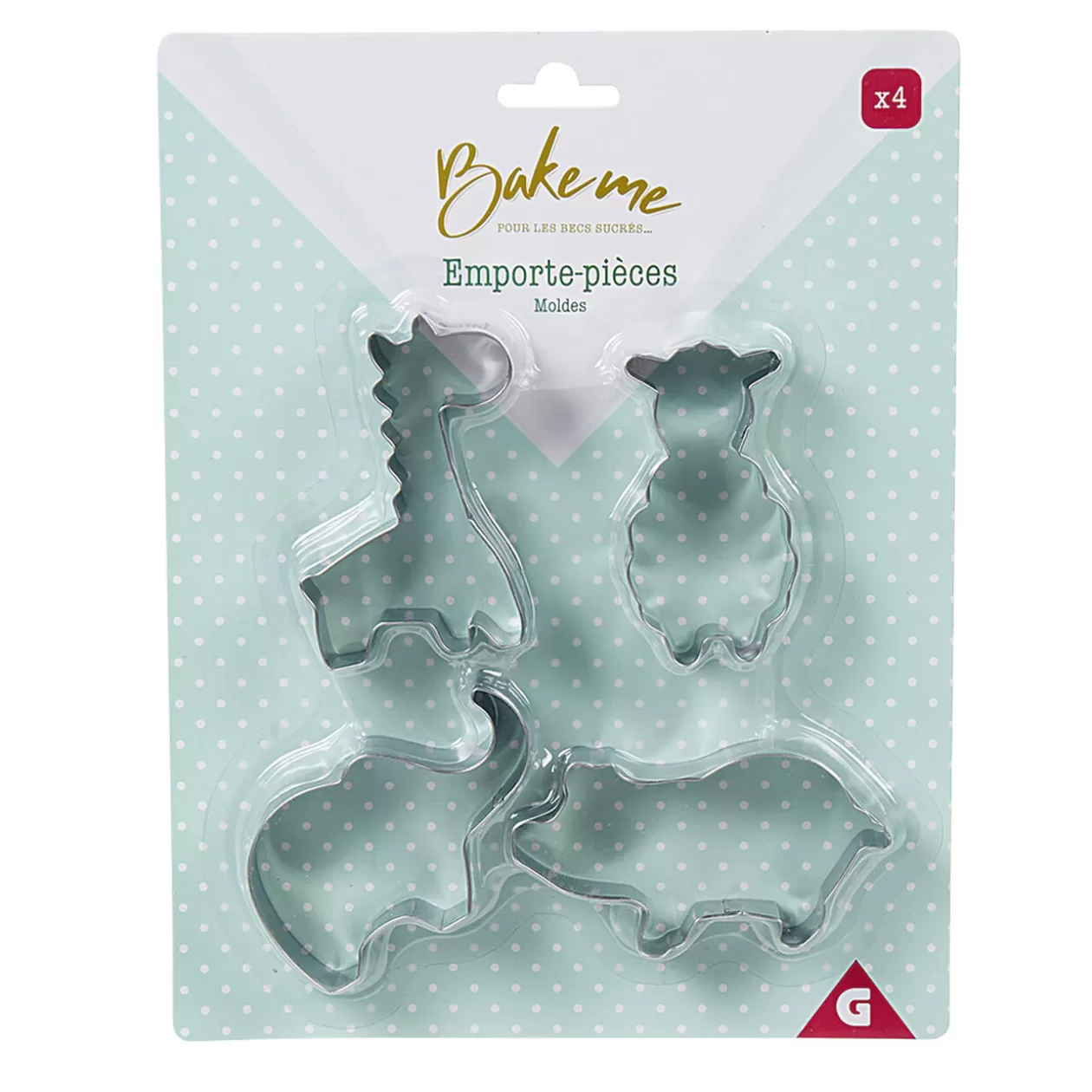 Gifi Emporte pièce forme animal inox argenté x4< Cuisson