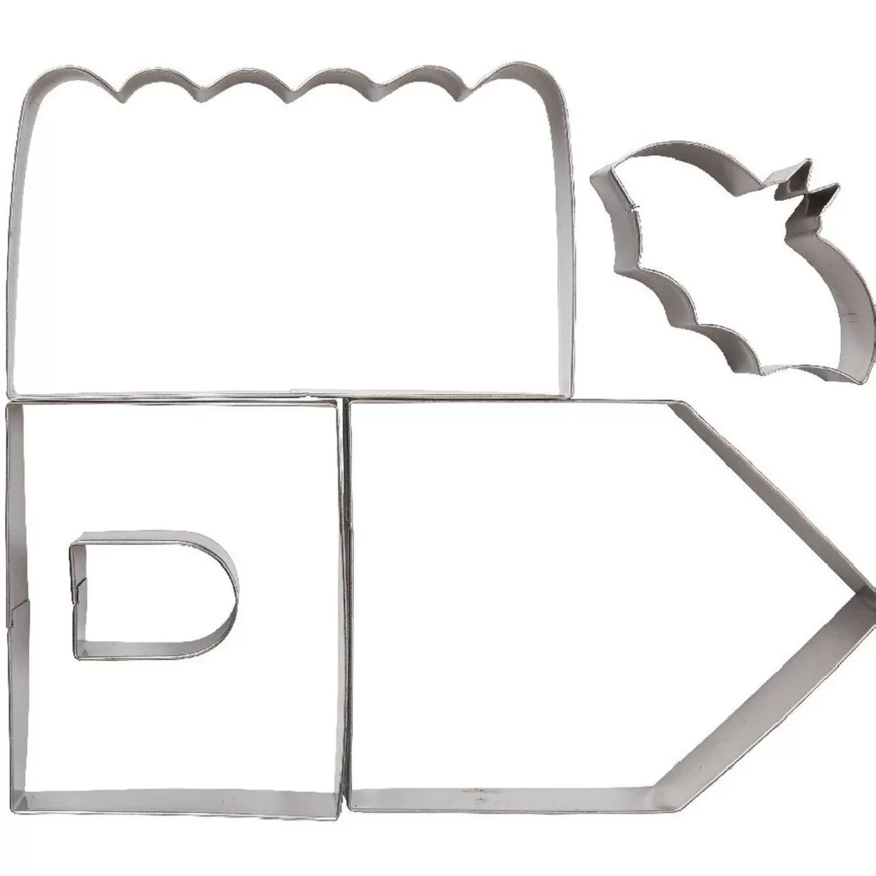 Gifi Emporte pièces maison hantée Halloween chauve souris x4< Préparation Culinaire