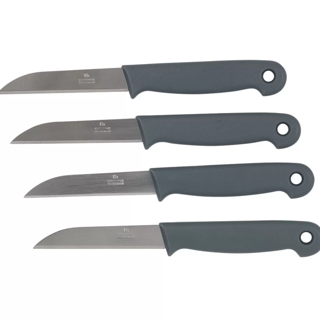 Gifi Eplucheur 4pcs en acier + plastique noir/blanc/gris/rouge< Préparation Culinaire
