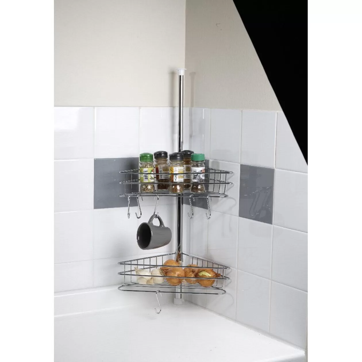 Gifi Etagère de cuisine d angle< Rangement De Cuisine