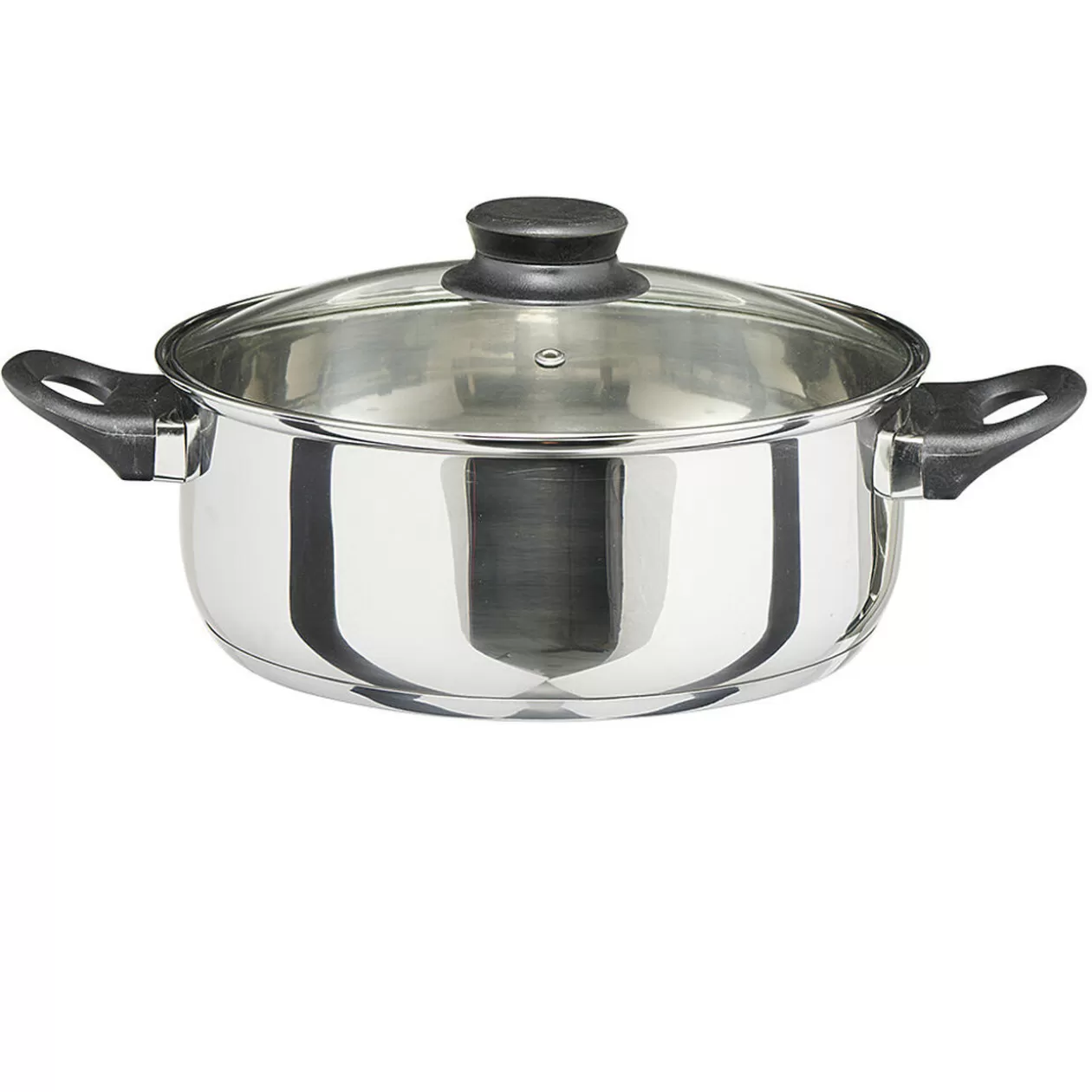 Gifi Faitout anti adhésif inox couvercle en verre< Cuisson