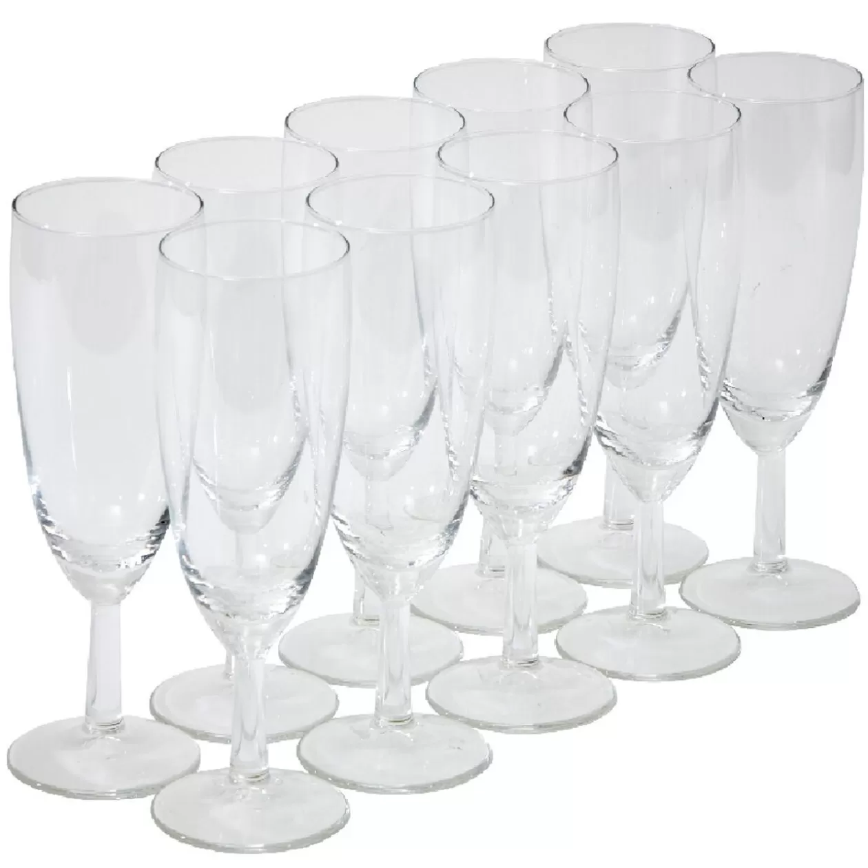 Flûte à champagne en verre 15cl x10>Gifi New