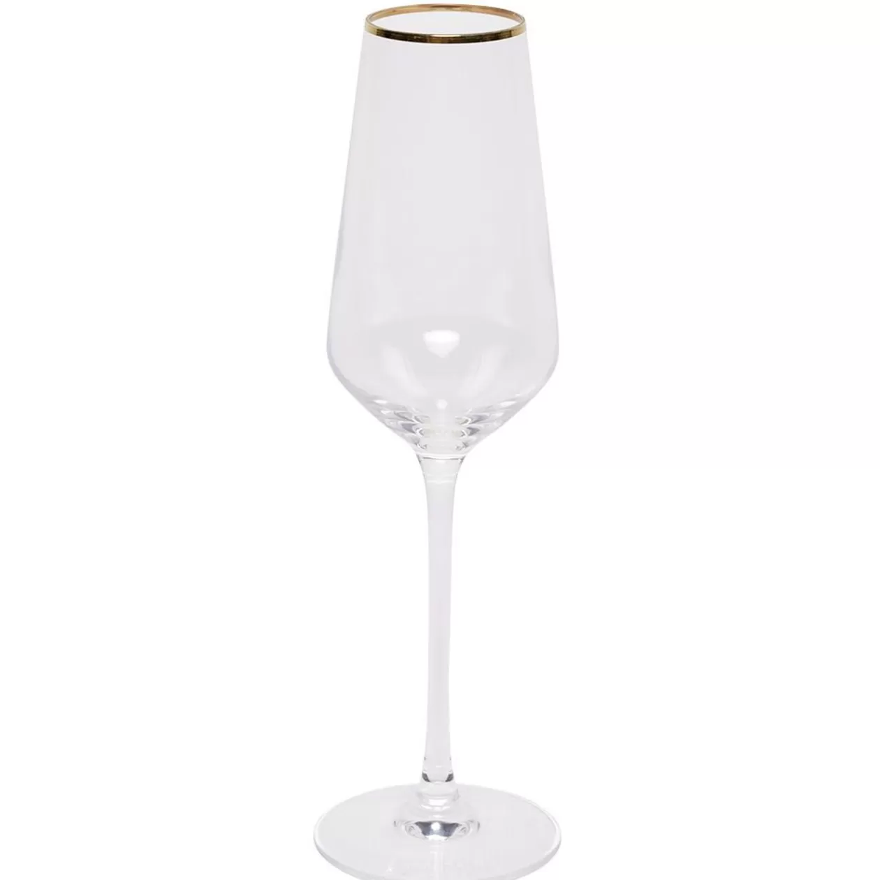 Flûte en verre avec liseré doré 23 cl x4>Gifi Clearance