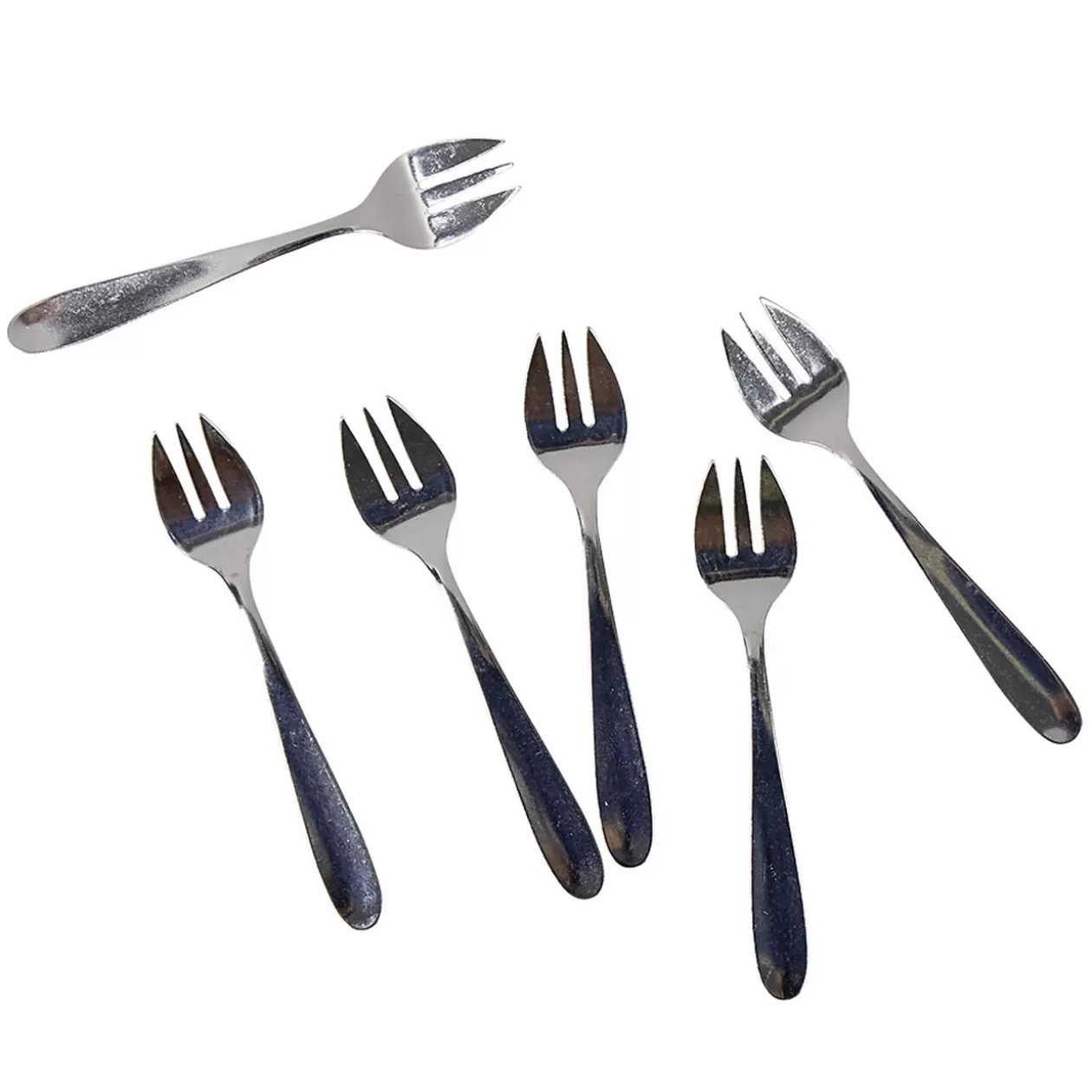 Fourchette à huître en inox x6>Gifi Store