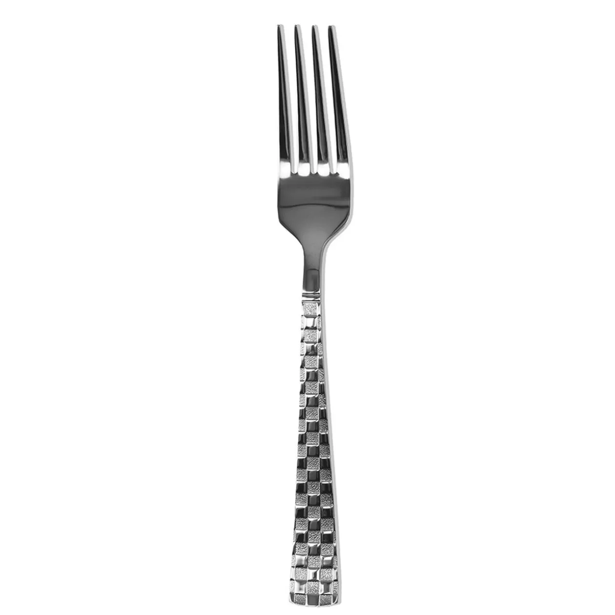 Fourchette inox design damier finition miroir>Gifi Flash Sale