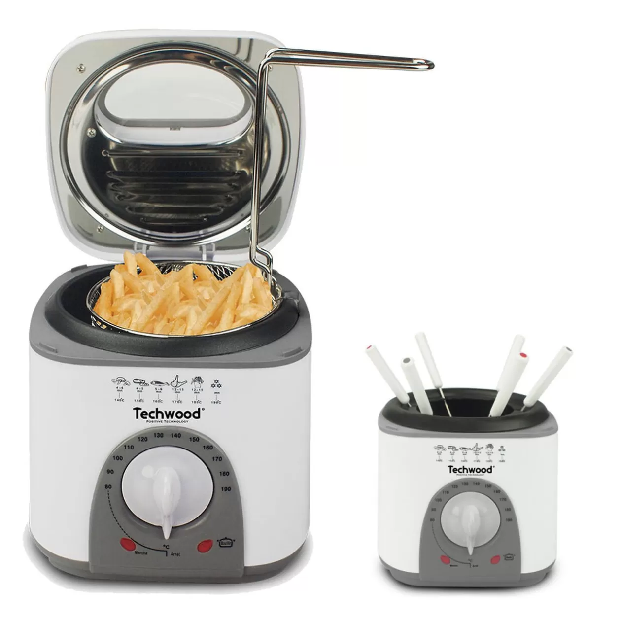 Gifi Friteuse et fondue 2 en 1 Techwood< Petit Électroménager