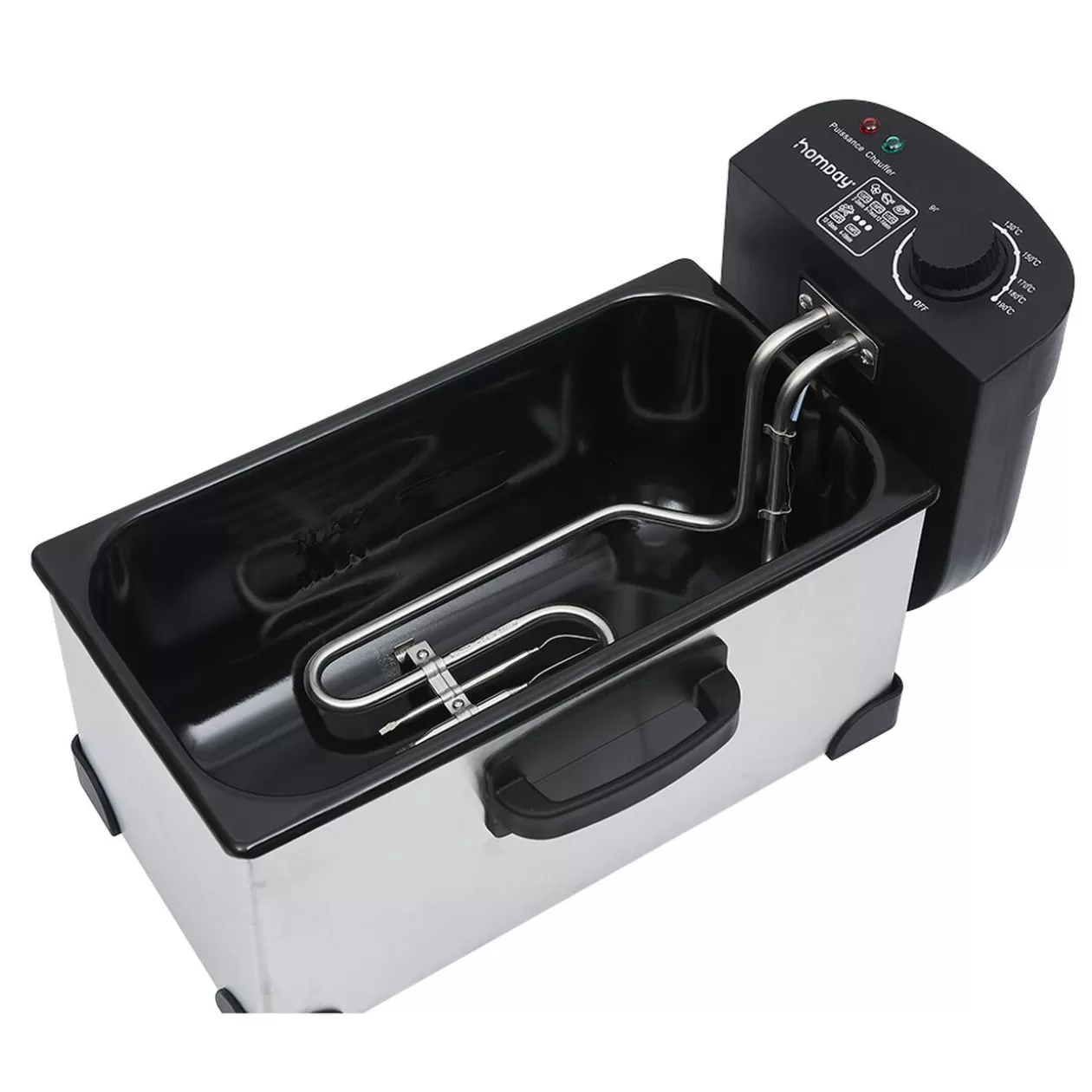 Gifi Friteuse électrique Homday amovible en inox 3L< Petit Électroménager