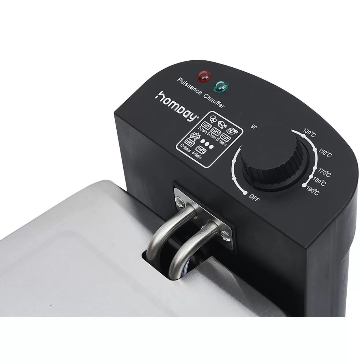 Gifi Friteuse électrique Homday amovible en inox 3L< Petit Électroménager