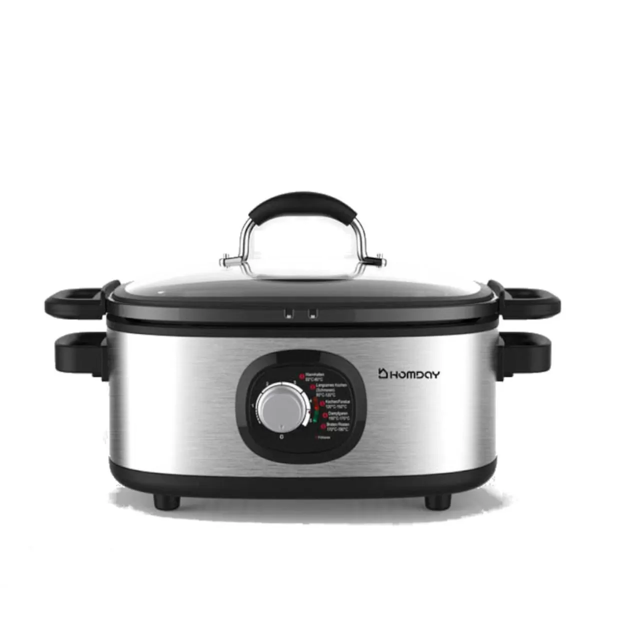 Gifi Friteuse multicuiseur Homday 6en1 inox grise et noir< Petit Électroménager