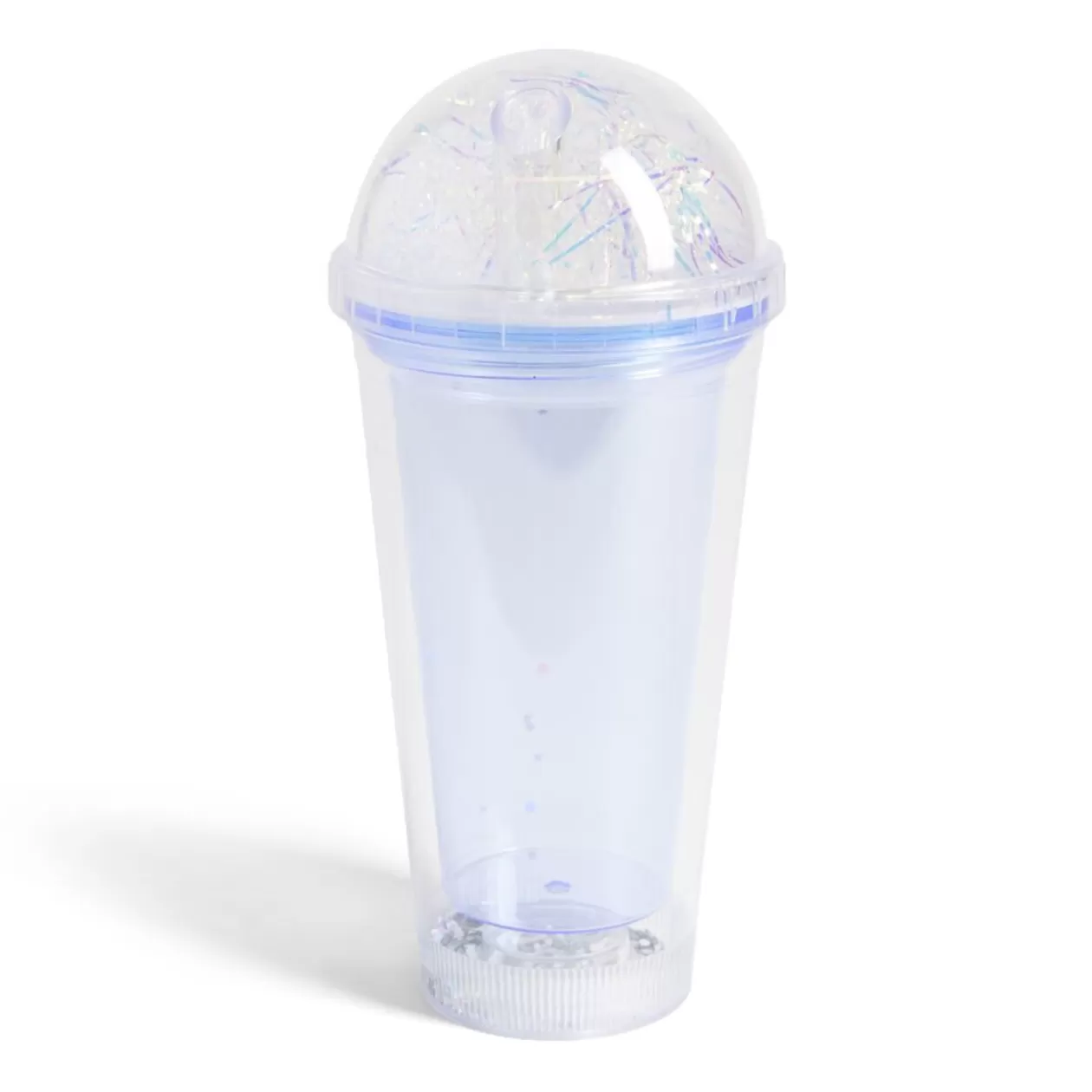 Gobelet 450ml plastique double paroi à paillettes 2 coloris>Gifi Shop