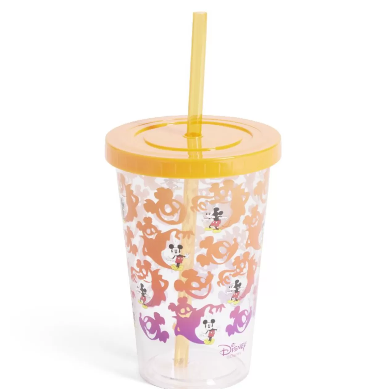Gifi Gobelet à paille Mickey Disney Halloween fantôme orange et violet< Vaisselle Et Accessoires De Table