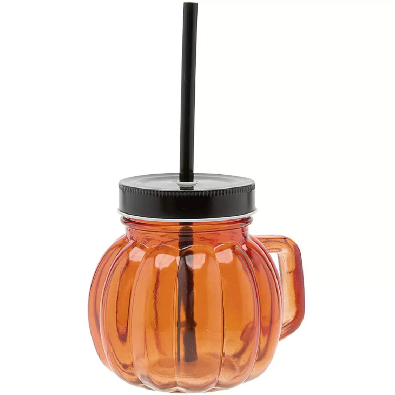 Gifi Gobelet avec paille en forme de citrouille orange 500 ml< Vaisselle Et Accessoires De Table