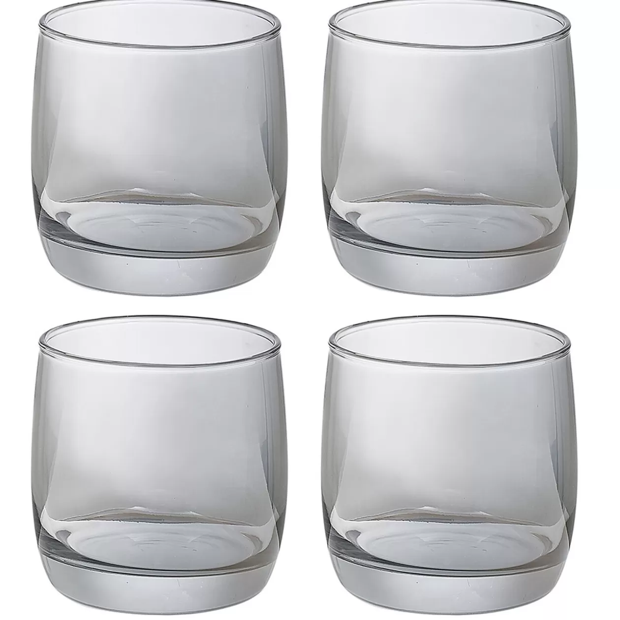 Gobelet en verre argenté x4>Gifi Outlet