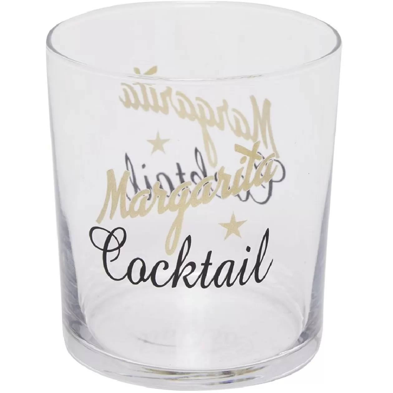 Gobelet en verre transparent avec inscription 34,5 cl x3>Gifi Fashion