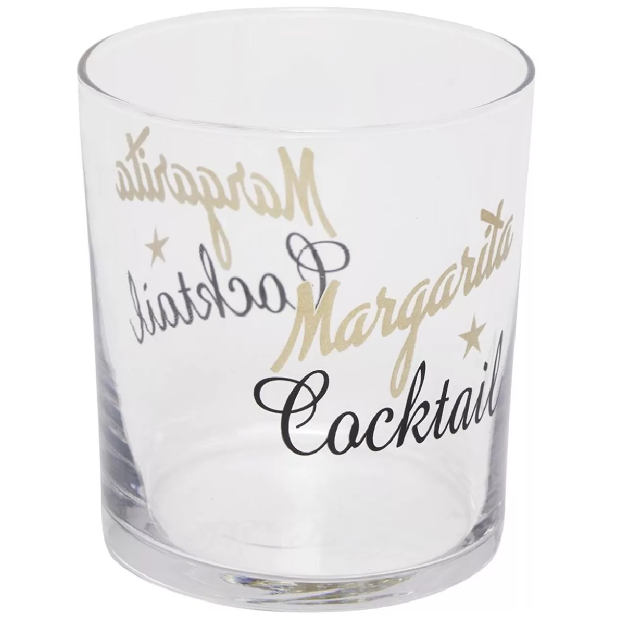 Gobelet en verre transparent avec inscription 34,5 cl x3>Gifi Fashion