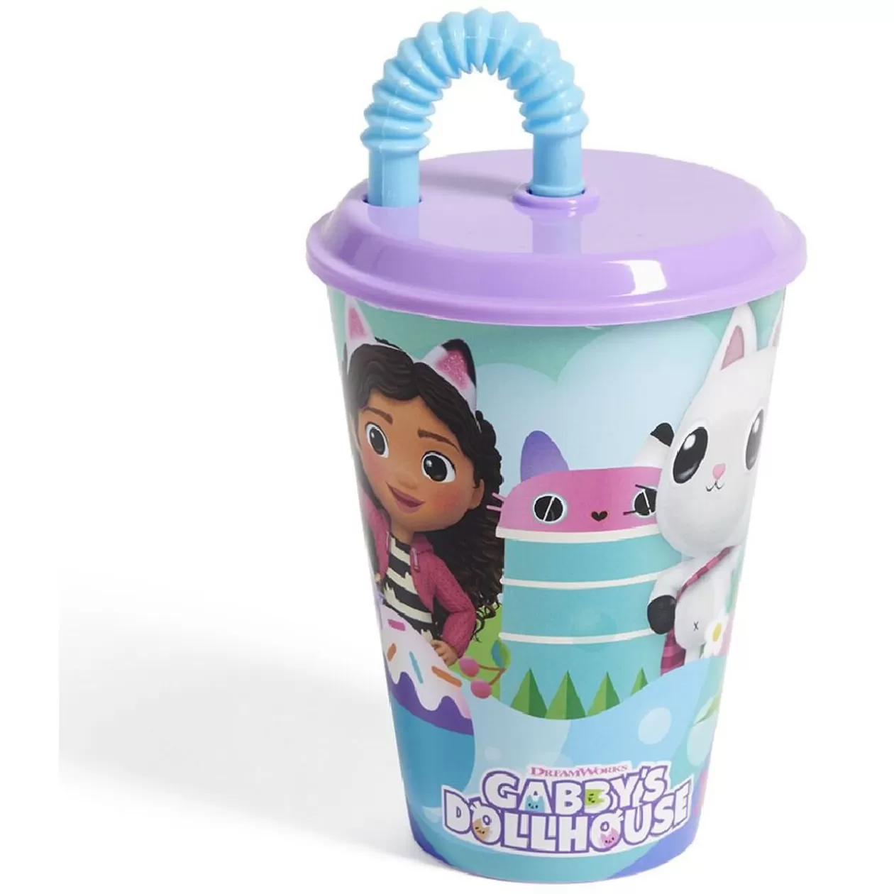 Gobelet enfant avec paille Gabby et la Maison Magique Ø9xH16,3cm>Gifi Cheap