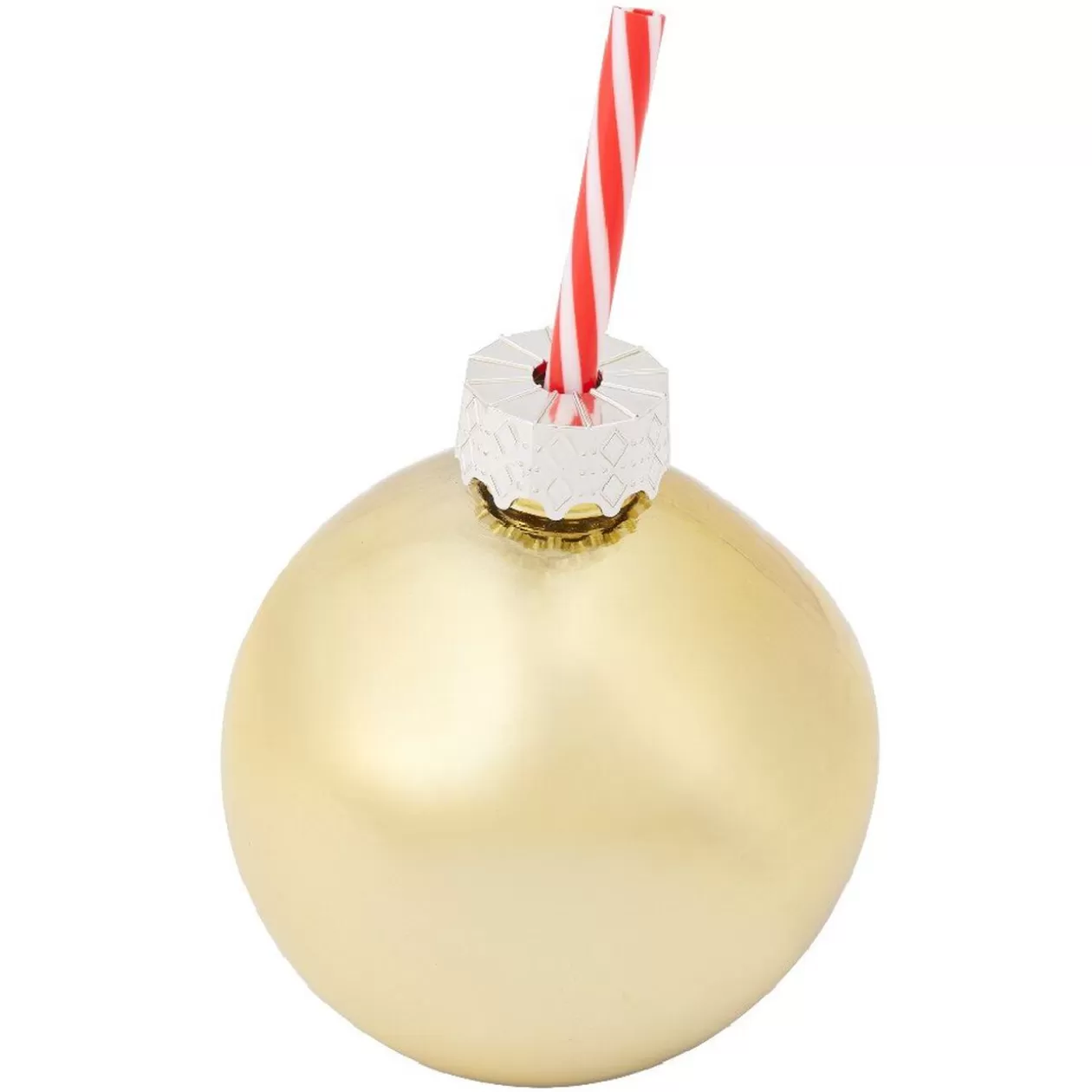 Gobelet paille boule de noël, 3 coloris>Gifi Hot