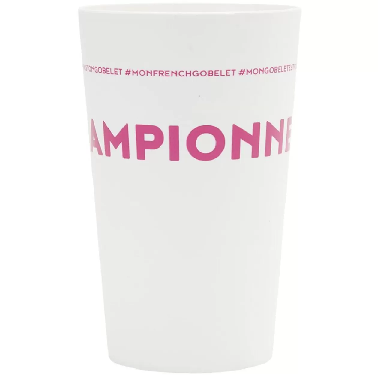 Gobelet plastique inscription #CHAMPIONNE 33cl>Gifi Cheap
