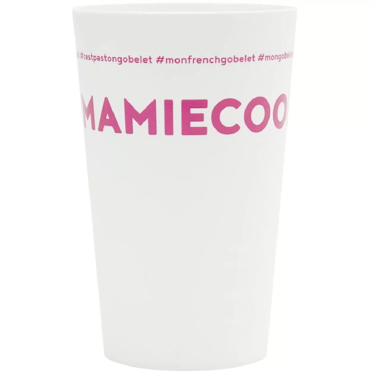 Gobelet plastique inscription #MAMIECOOL 33cl>Gifi Shop