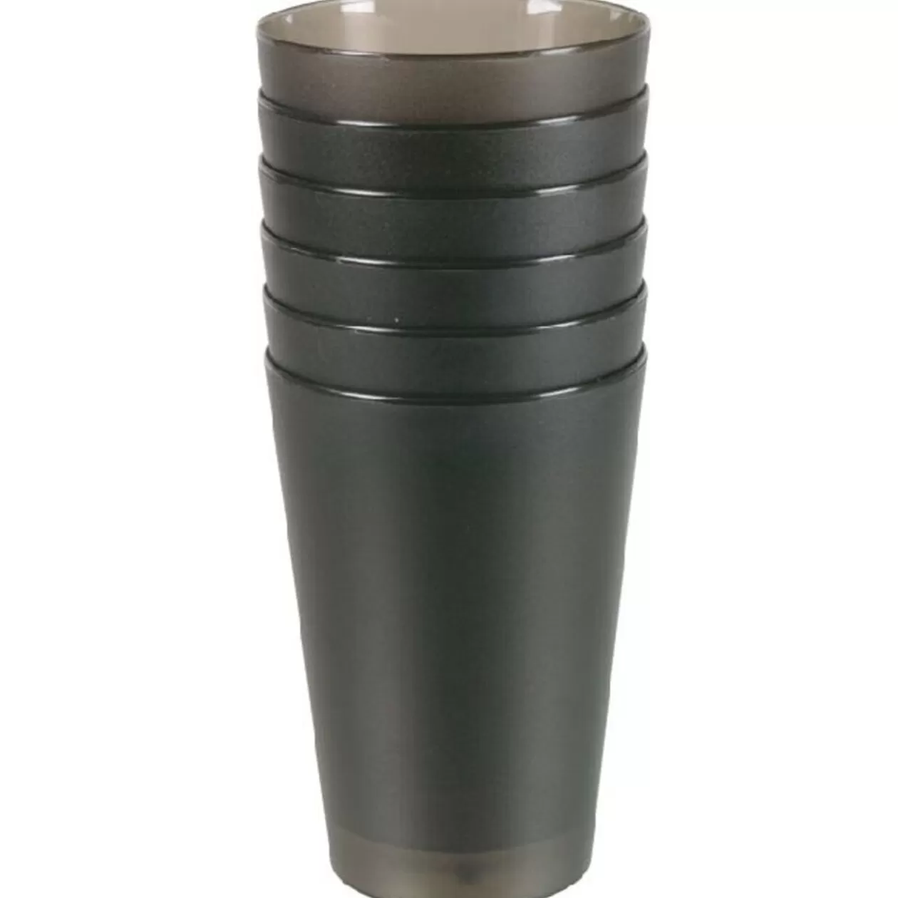 Gifi Gobelet plastique noir x6< Vaisselle Et Accessoires De Table