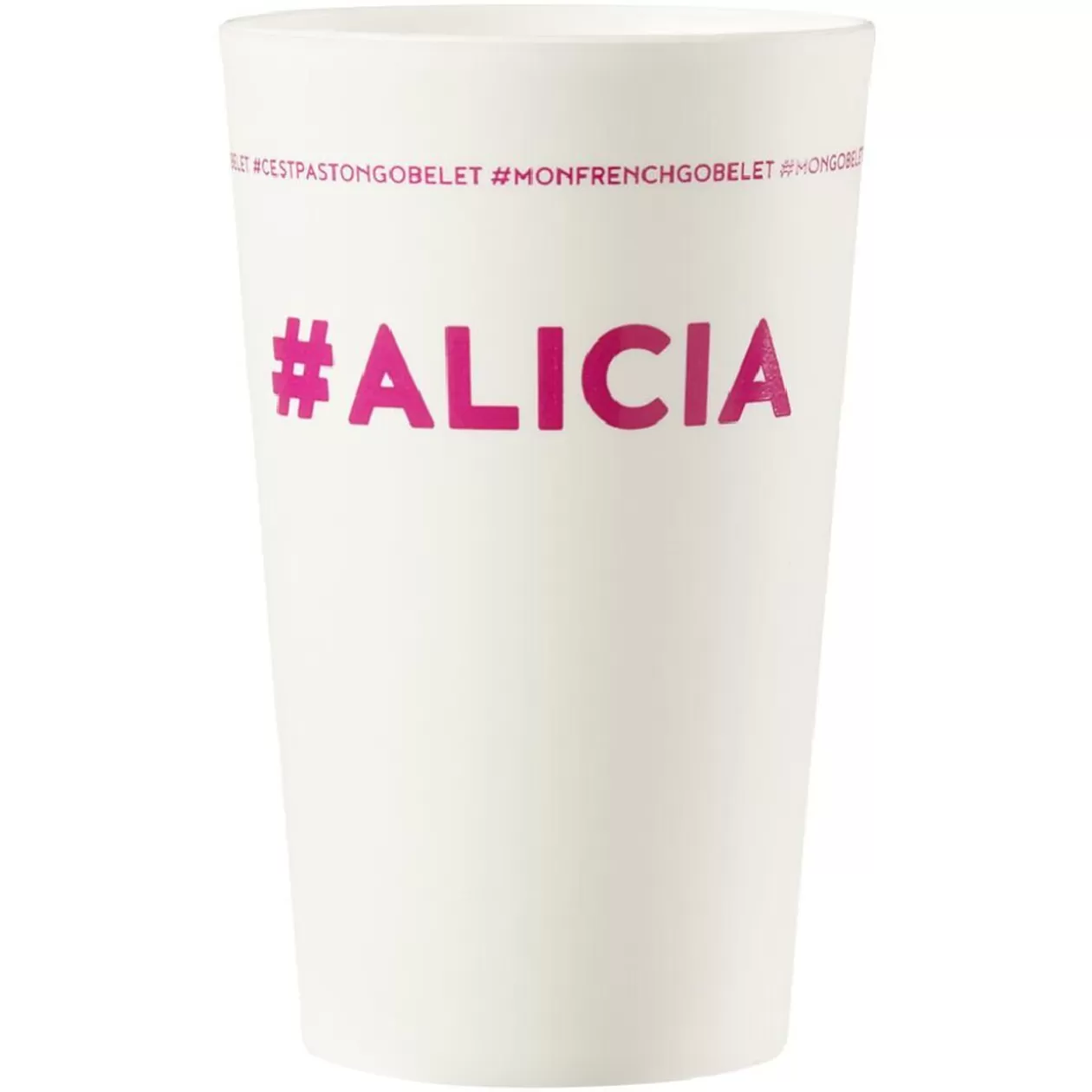 Gobelet plastique prénom #ALICIA 33cl>Gifi New